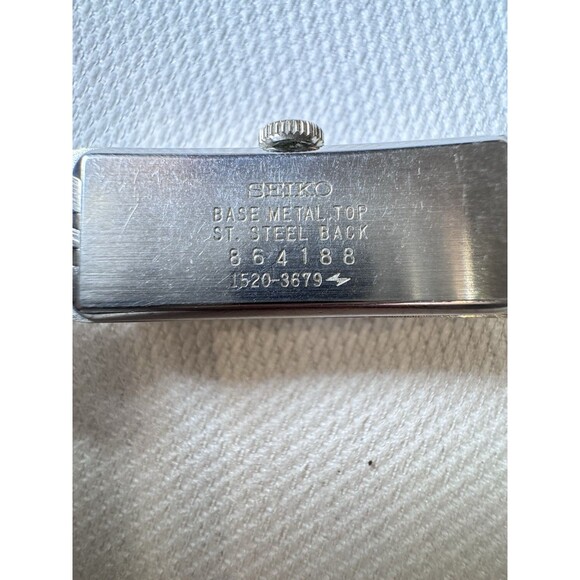 Vintage Silver Tone Woman’s Seiko Winding Watch,  1520-3679 Working main image 6